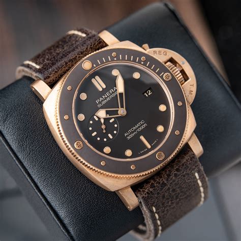 panerai bronzo patina|Panerai underwater bronzo.